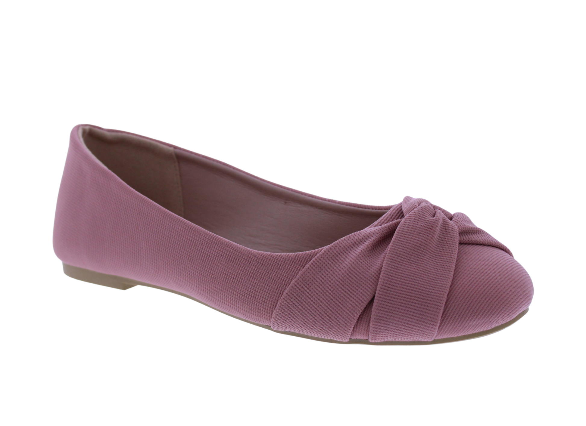 Women Ribbed Fabric Ballerina