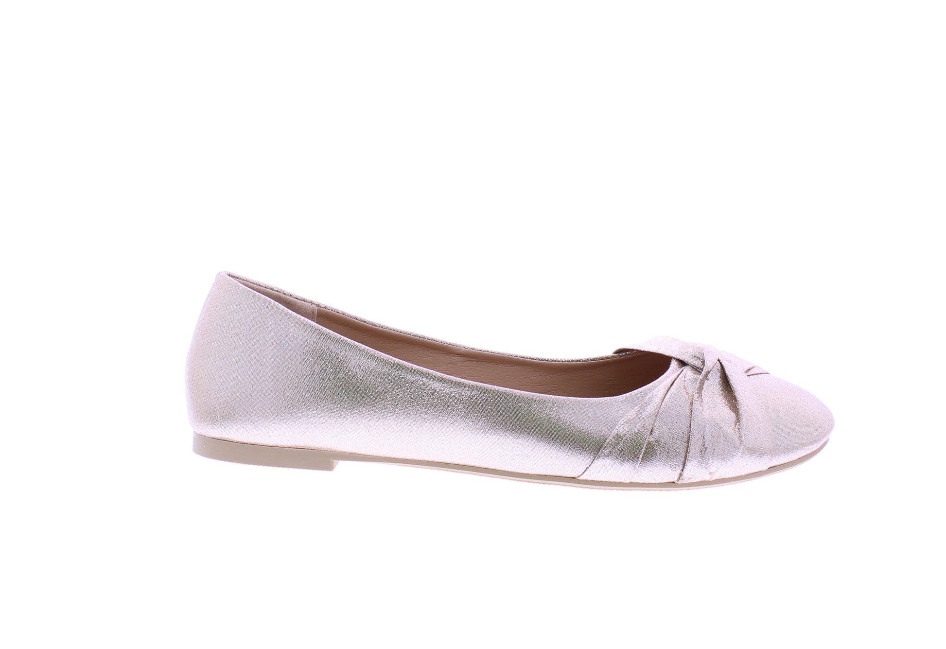Women Metallic Fabric Ballerina