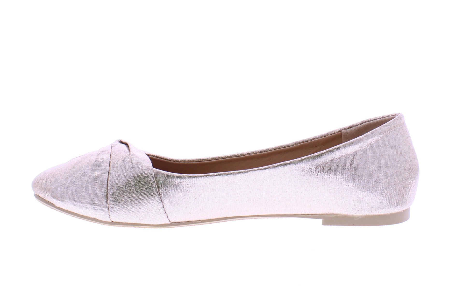 Women Metallic Fabric Ballerina