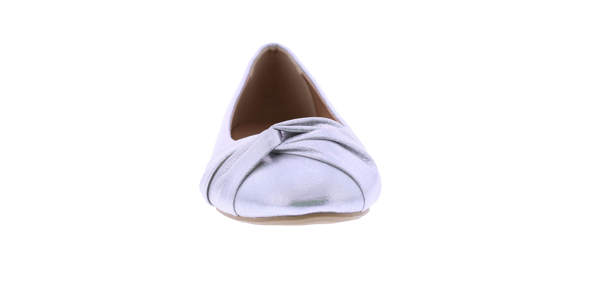 Women Metallic Fabric Ballerina