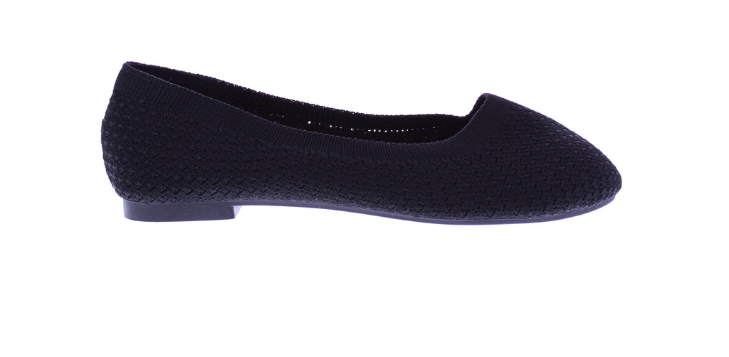 Women Fly Knit Flat with Rounded Tip