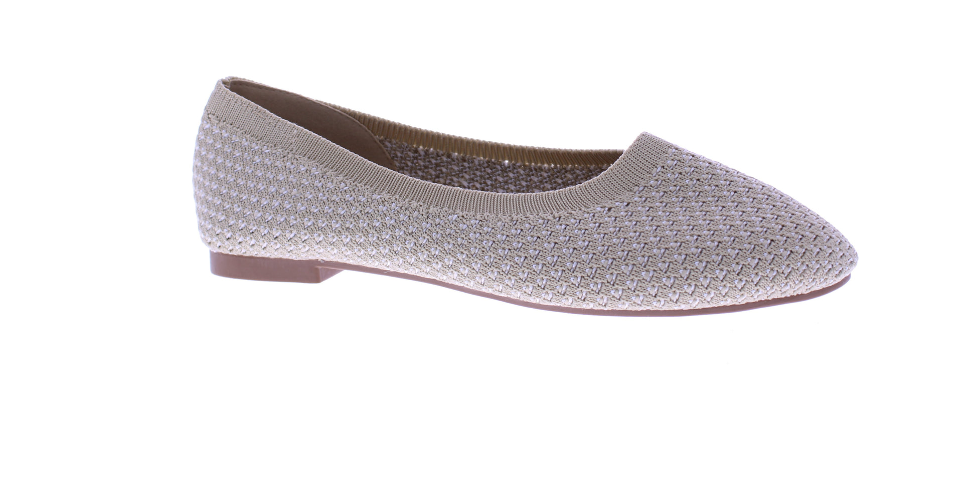 Women Fly Knit Flat with Rounded Tip