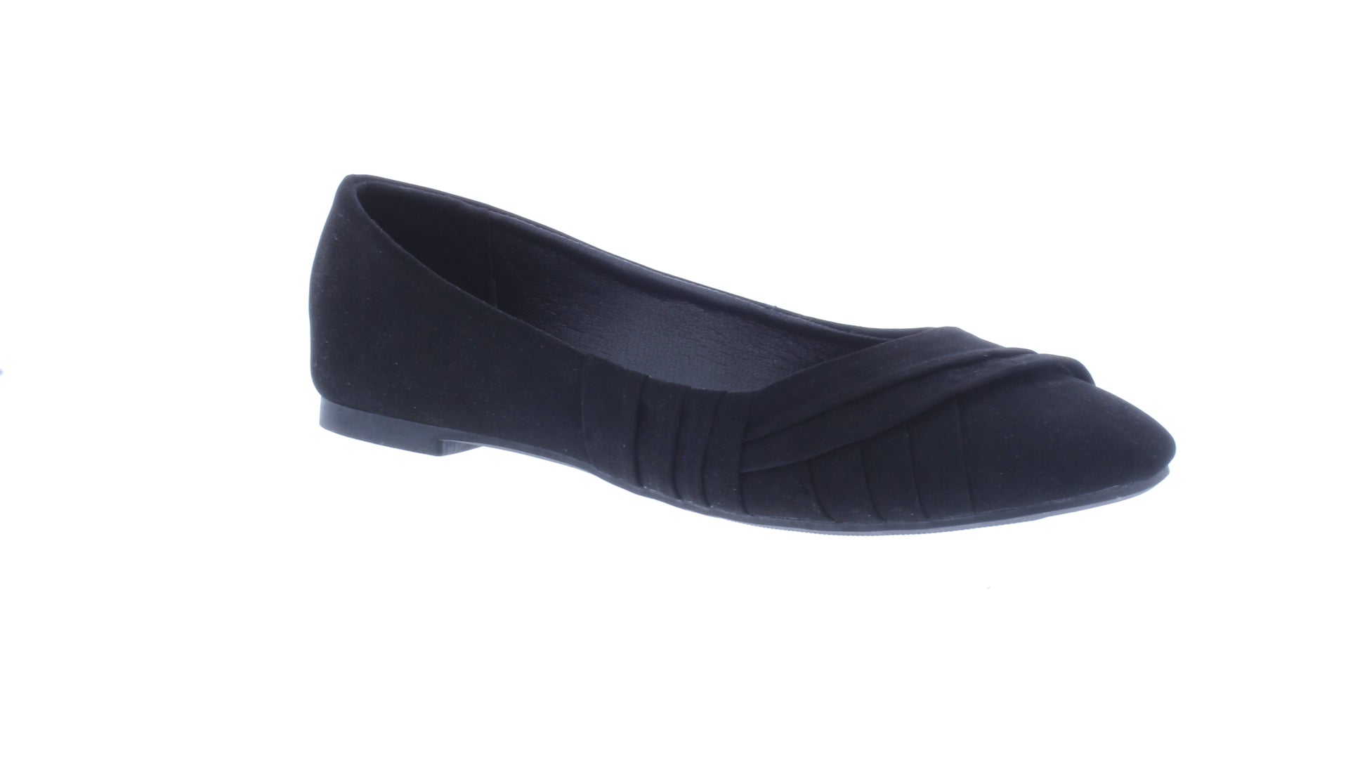 Women Ballerina with Pleats and Rounded Tip