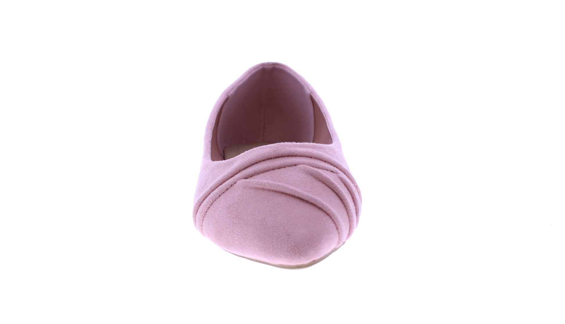 Women Microfiber Ballerina with Pointed Tip Pleats