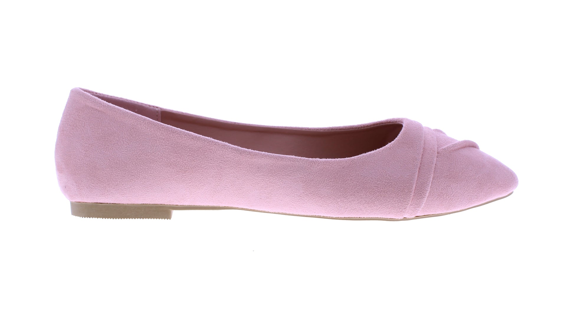 Women Microfiber Ballerina with Pointed Tip Pleats