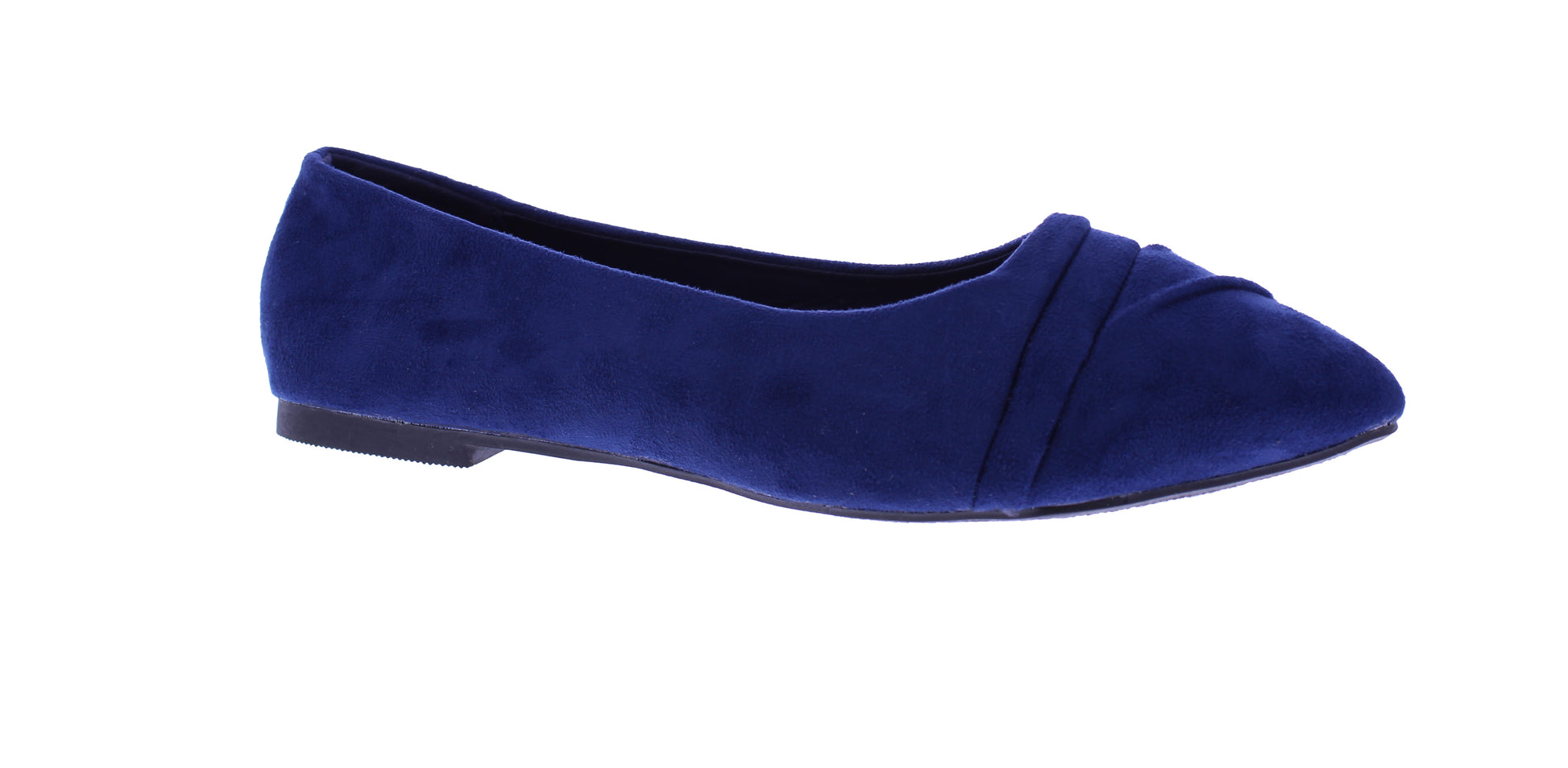 Women Microfiber Ballerina with Pointed Tip Pleats
