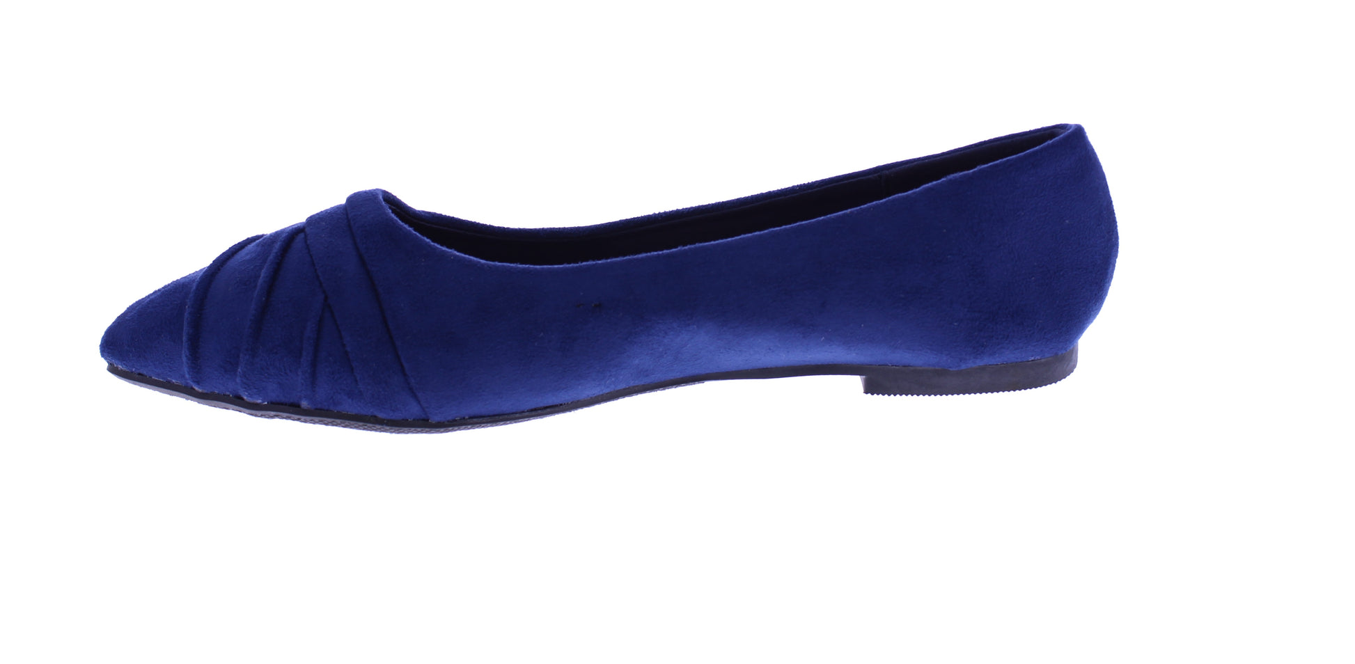Women Microfiber Ballerina with Pointed Tip Pleats