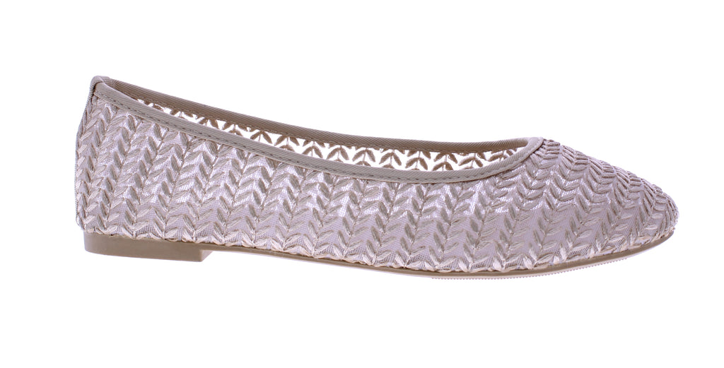 Women Embroidered Lace Ballerina