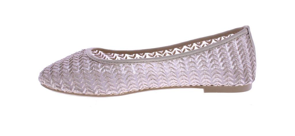 Women Embroidered Lace Ballerina