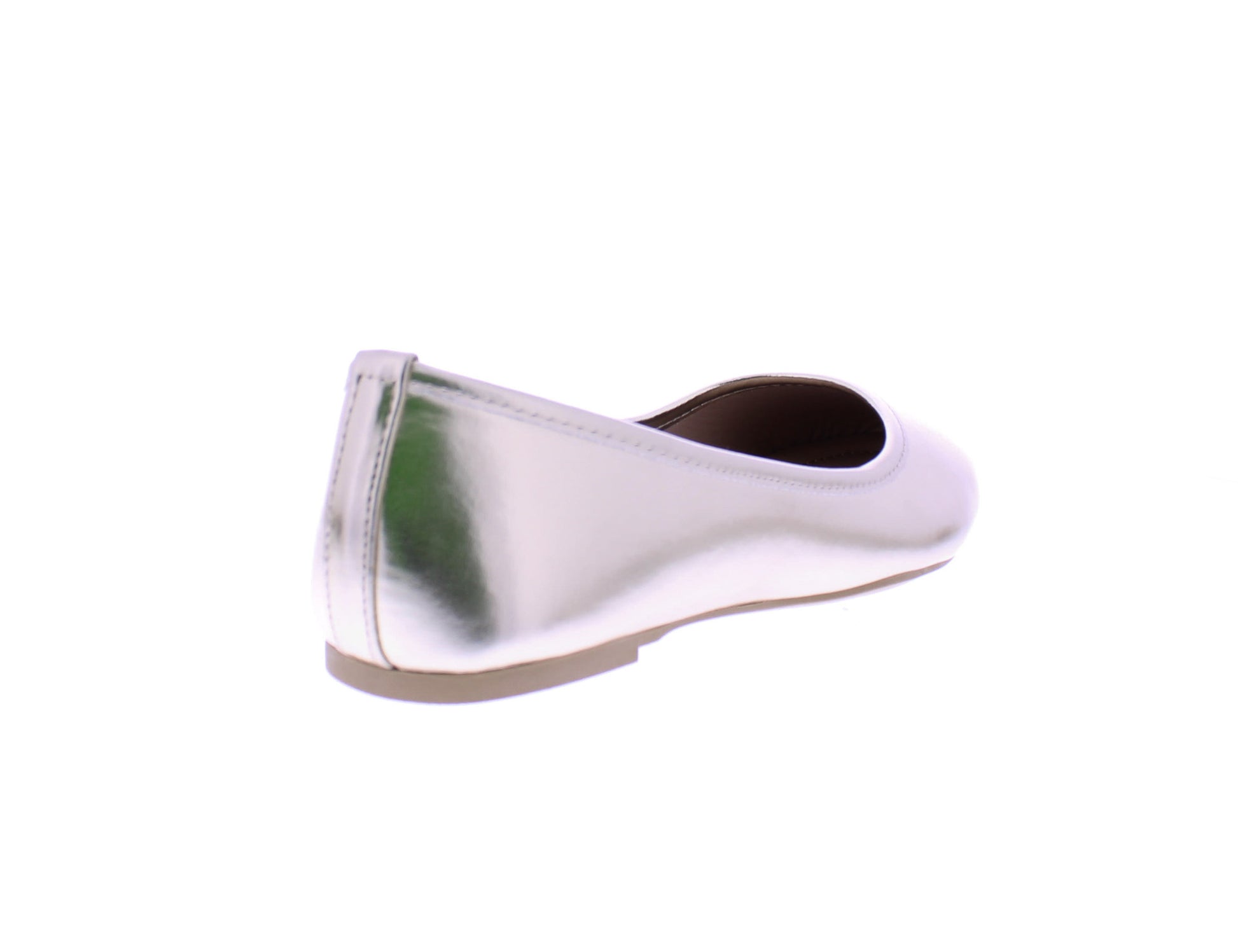 Women Metallic Faux Leather Ballerina