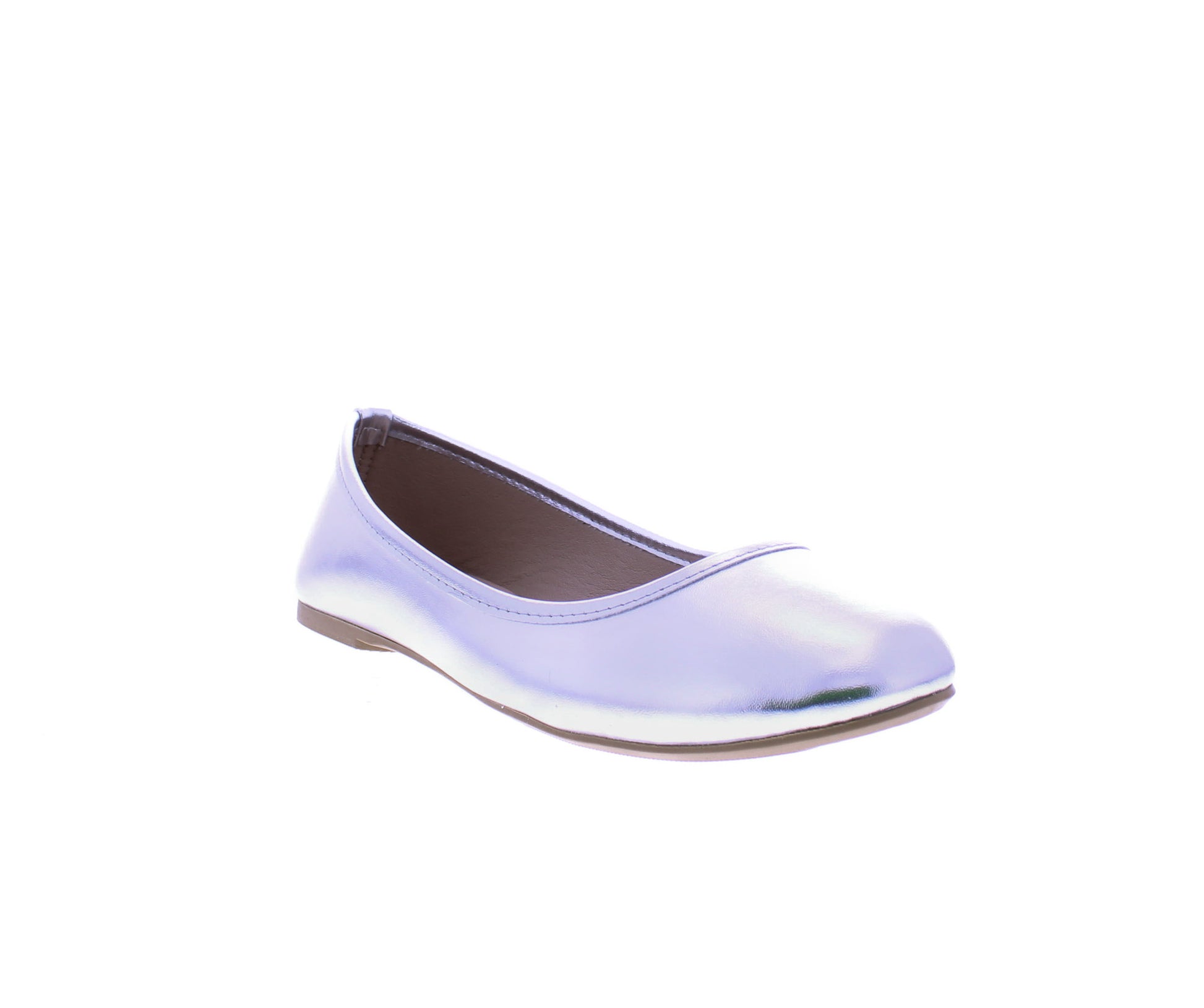 Women Metallic Faux Leather Ballerina