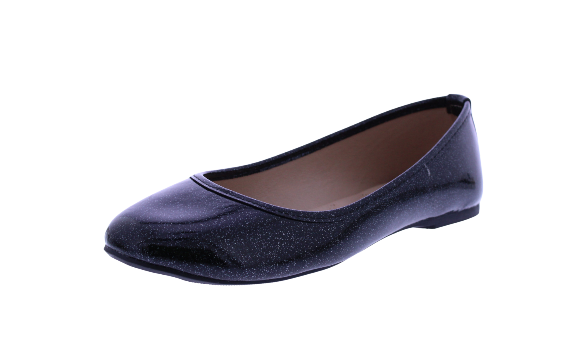 Women Patent Glitter Ballerina