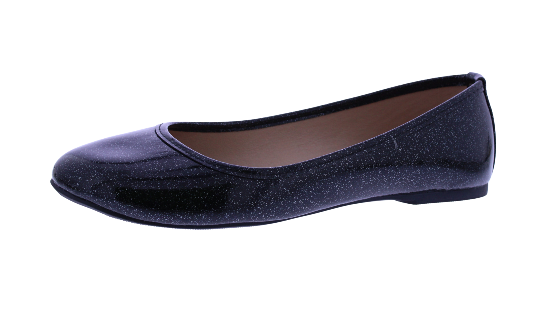 Women Patent Glitter Ballerina