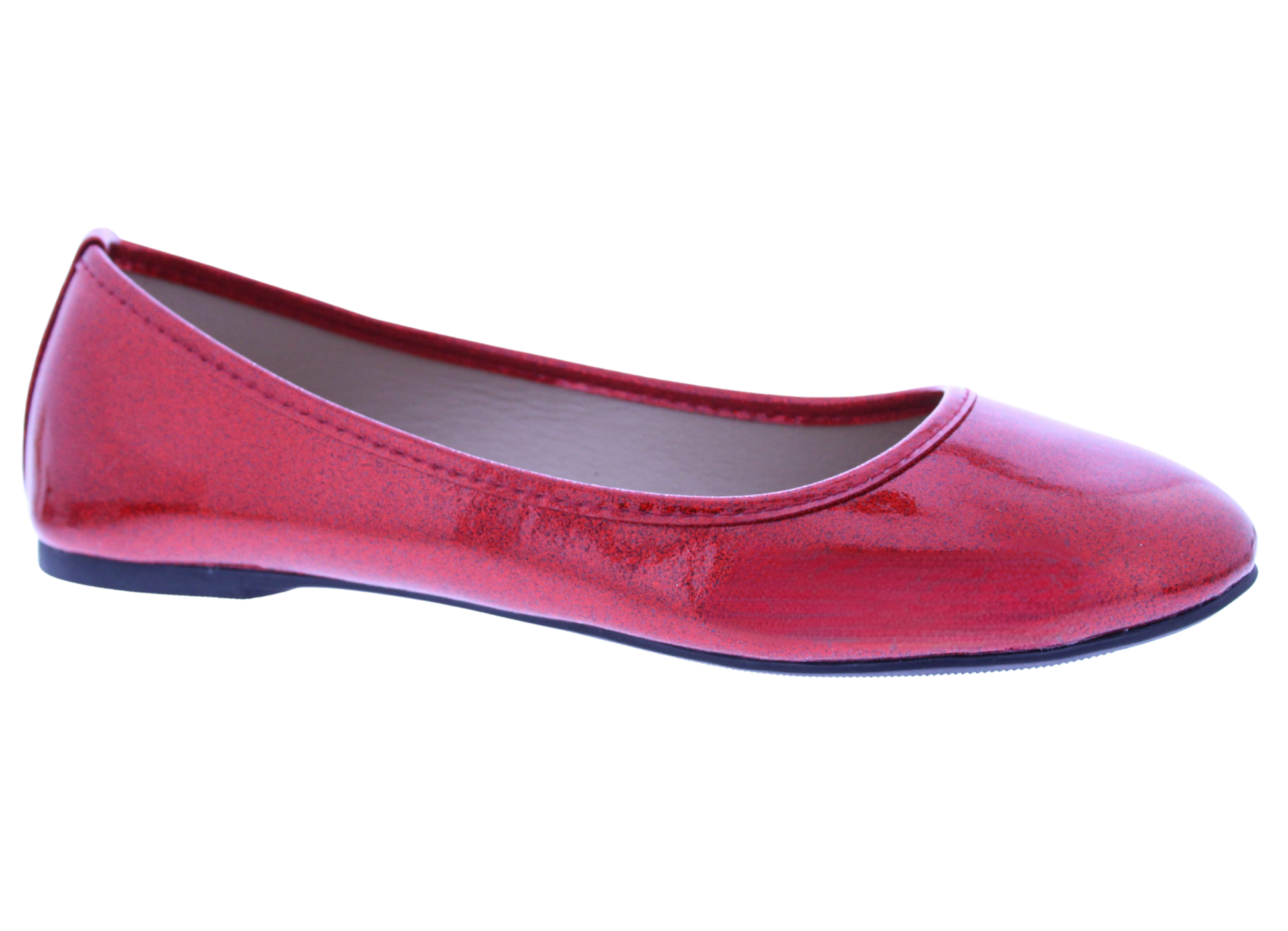Women Patent Glitter Ballerina