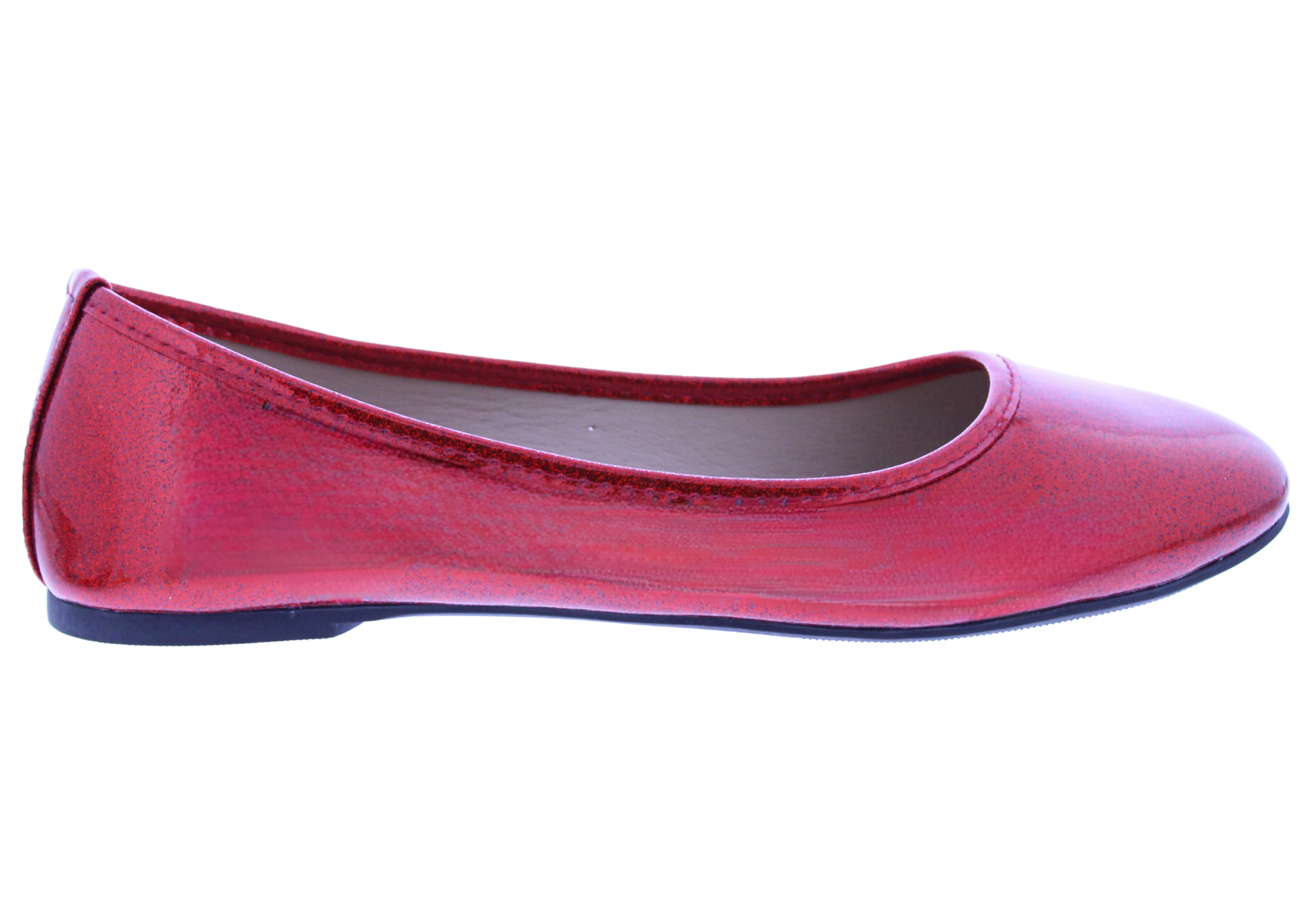 Women Patent Glitter Ballerina