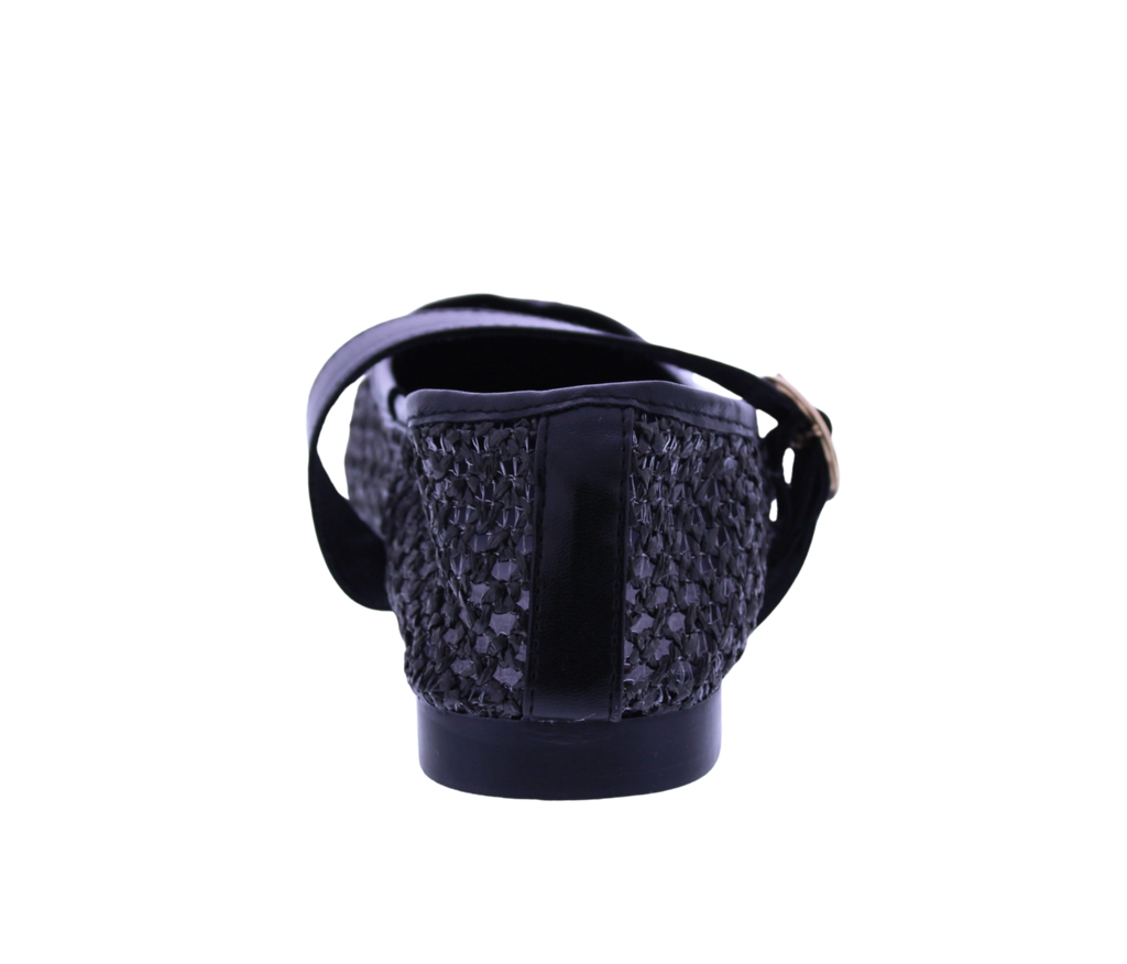 Women Raffia Woven Mary Jane