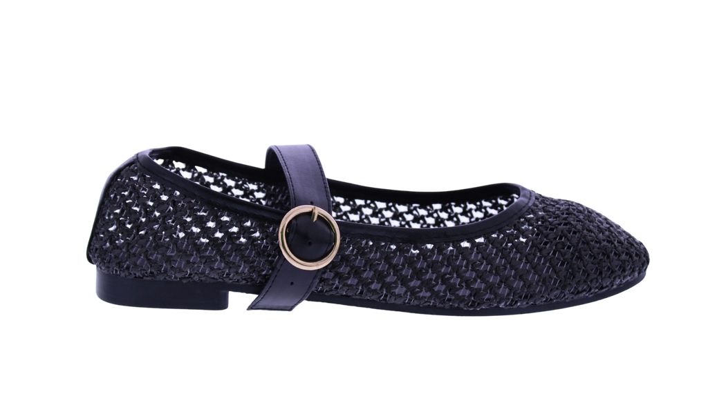 Women Raffia Woven Mary Jane