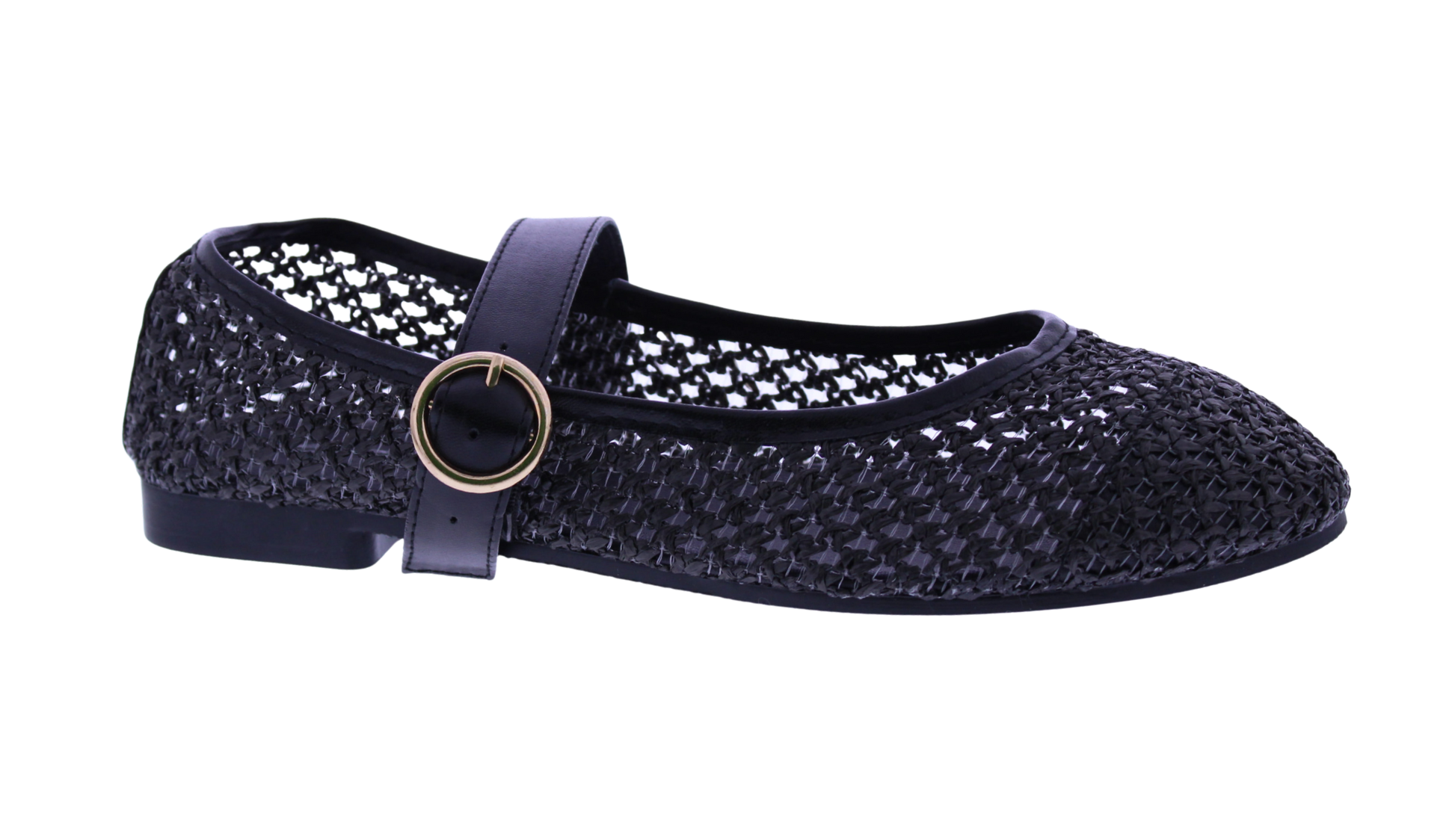 Women Raffia Woven Mary Jane