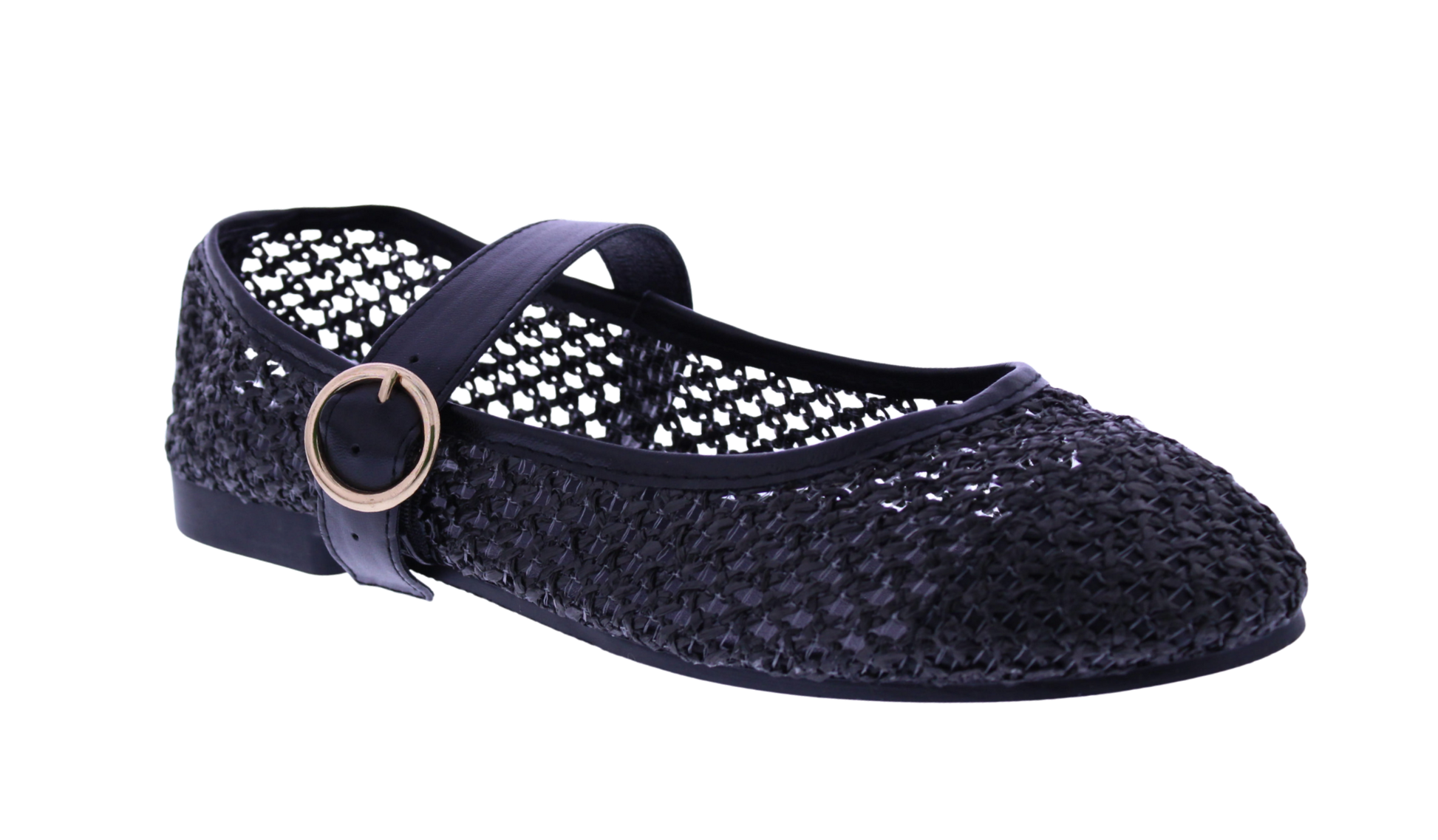 Women Raffia Woven Mary Jane