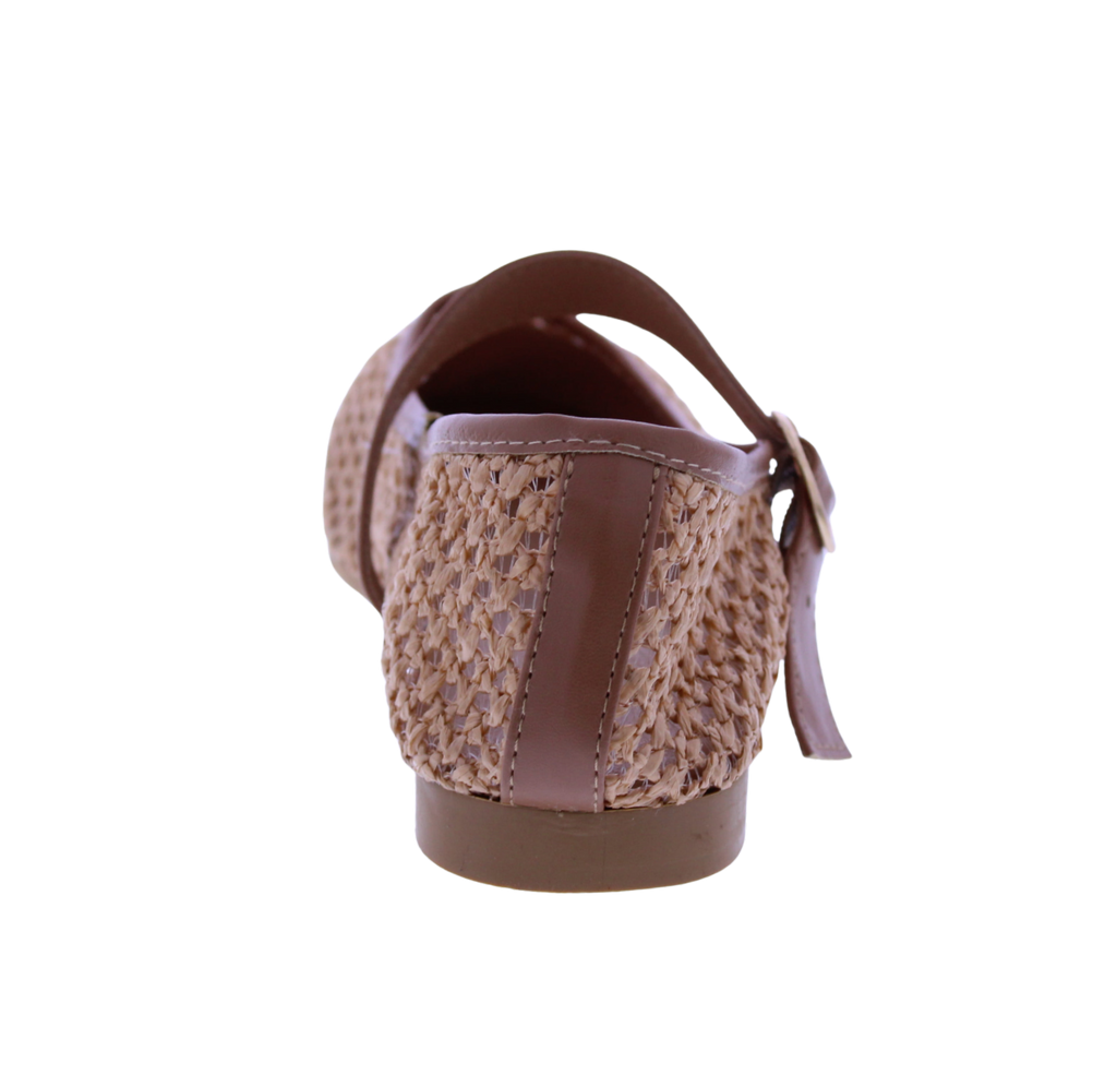 Women Raffia Woven Mary Jane