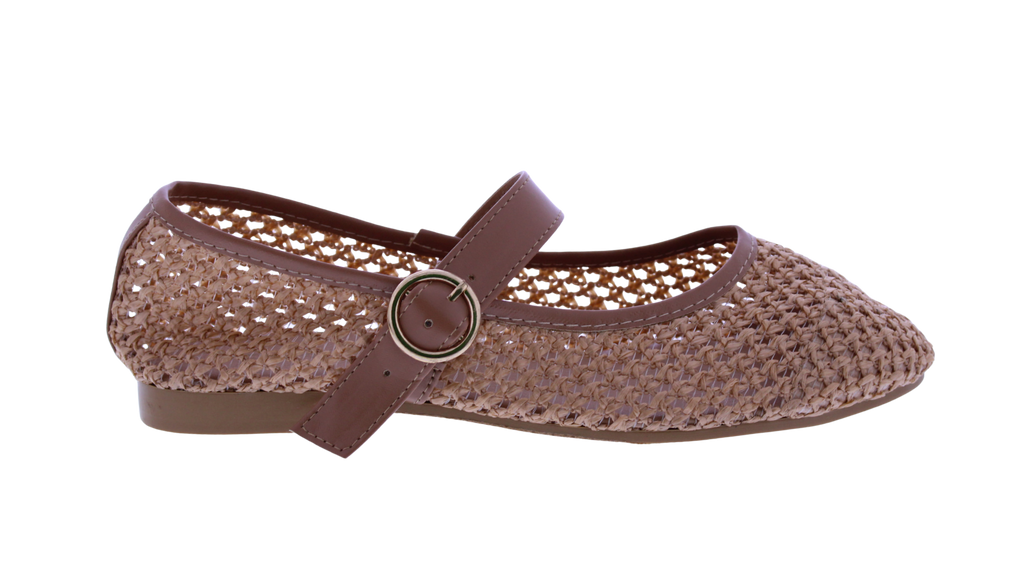 Women Raffia Woven Mary Jane
