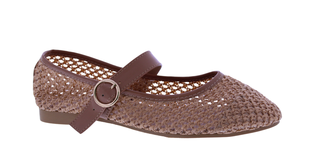 Women Raffia Woven Mary Jane