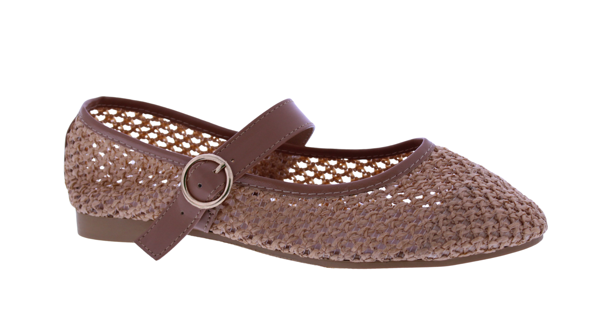 Women Raffia Woven Mary Jane