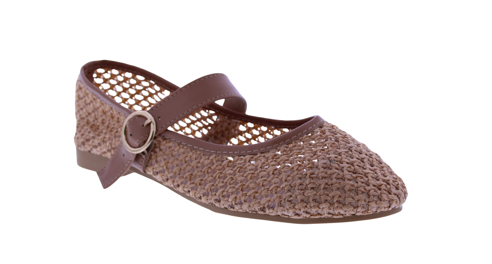 Women Raffia Woven Mary Jane