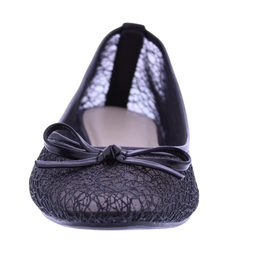 Women Metallic Mesh Ballerina