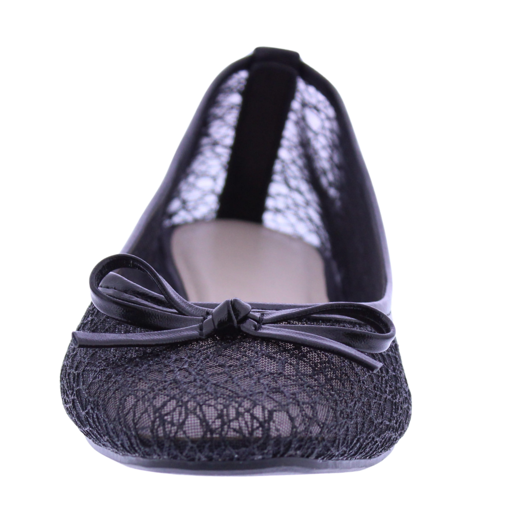 Women Metallic Mesh Ballerina