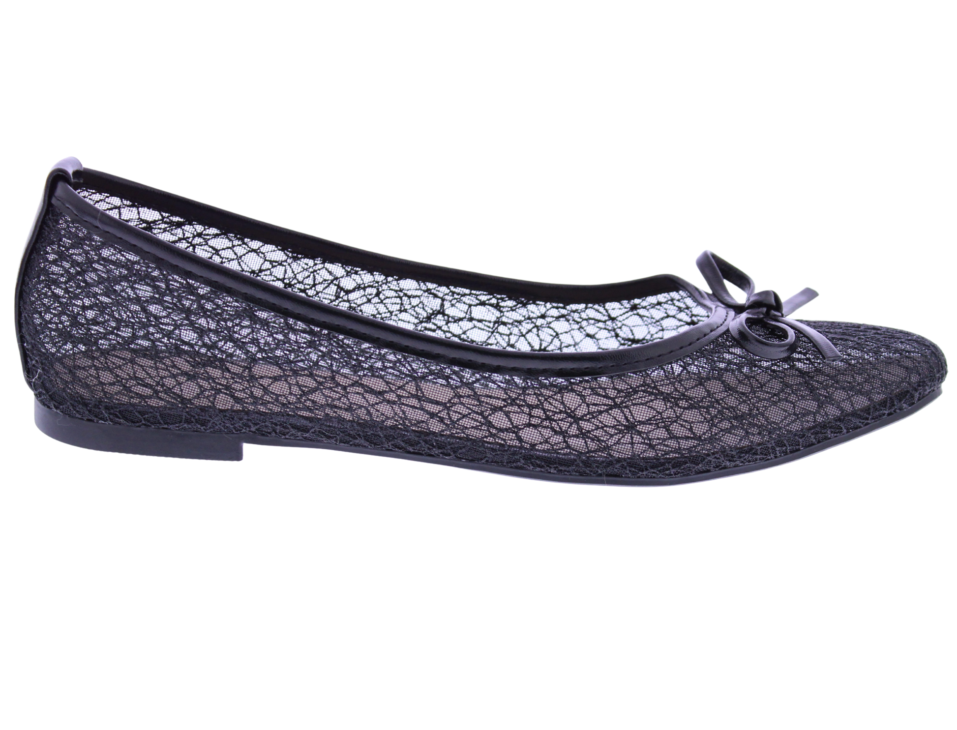 Women Metallic Mesh Ballerina