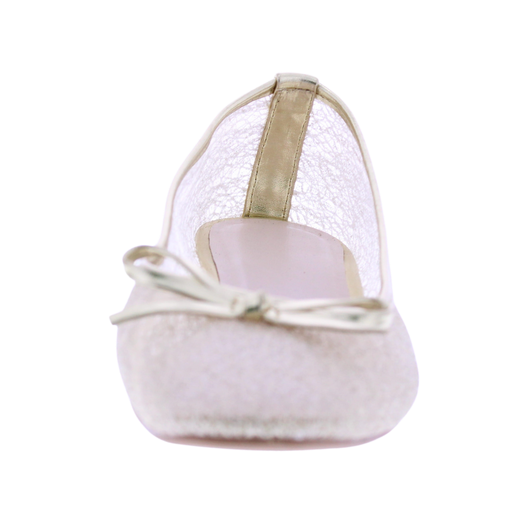 Women Metallic Mesh Ballerina