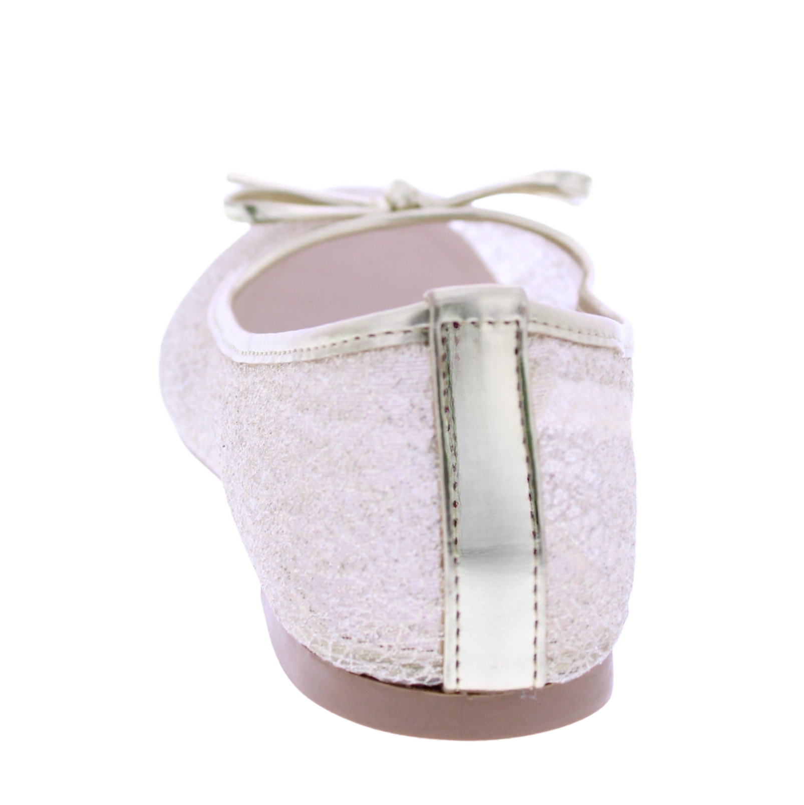 Women Metallic Mesh Ballerina