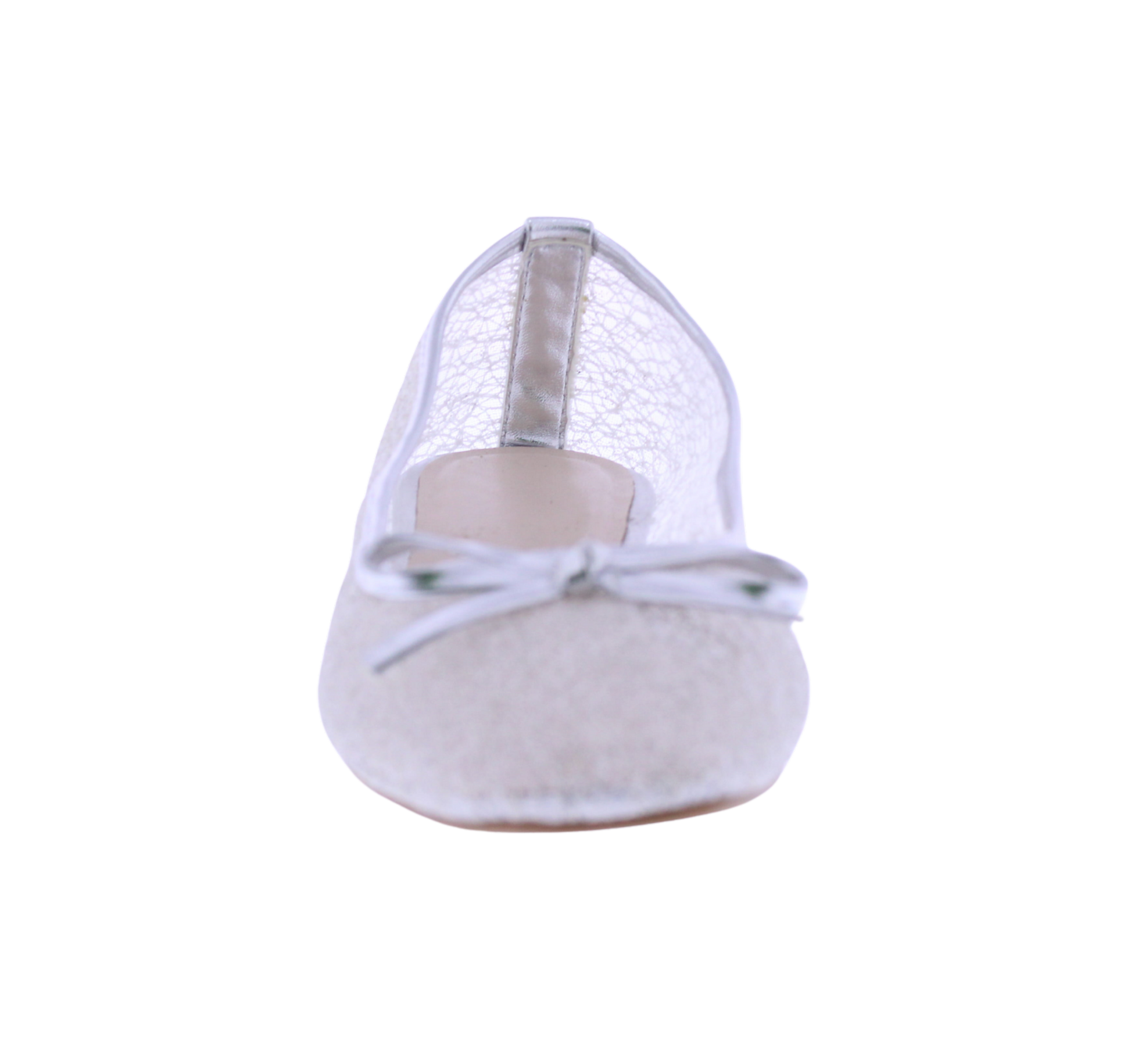Women Metallic Mesh Ballerina