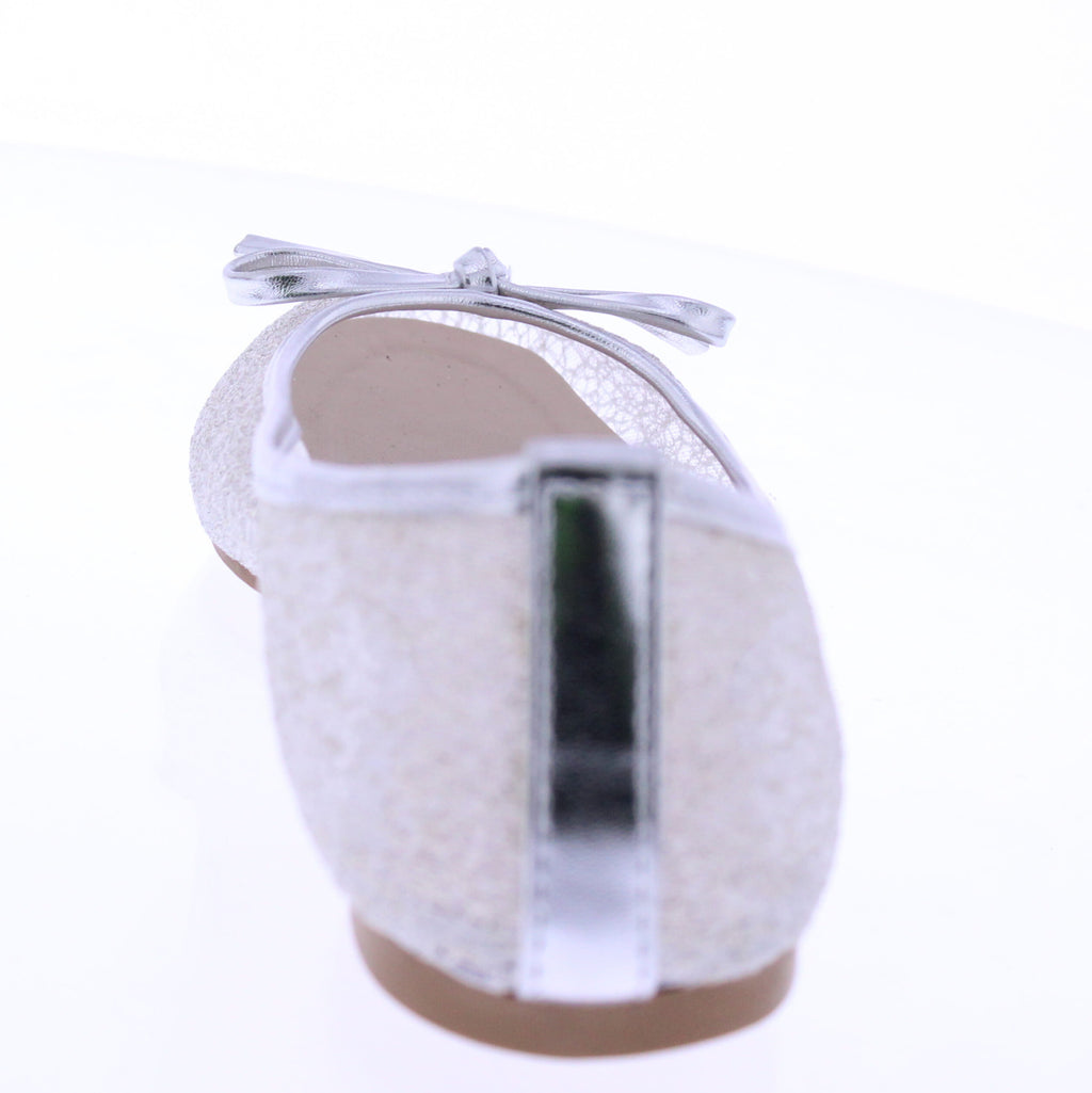 Women Metallic Mesh Ballerina