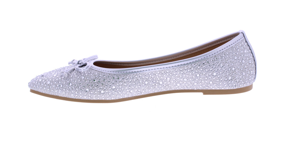 Women All-over Rhinestones Ballerina