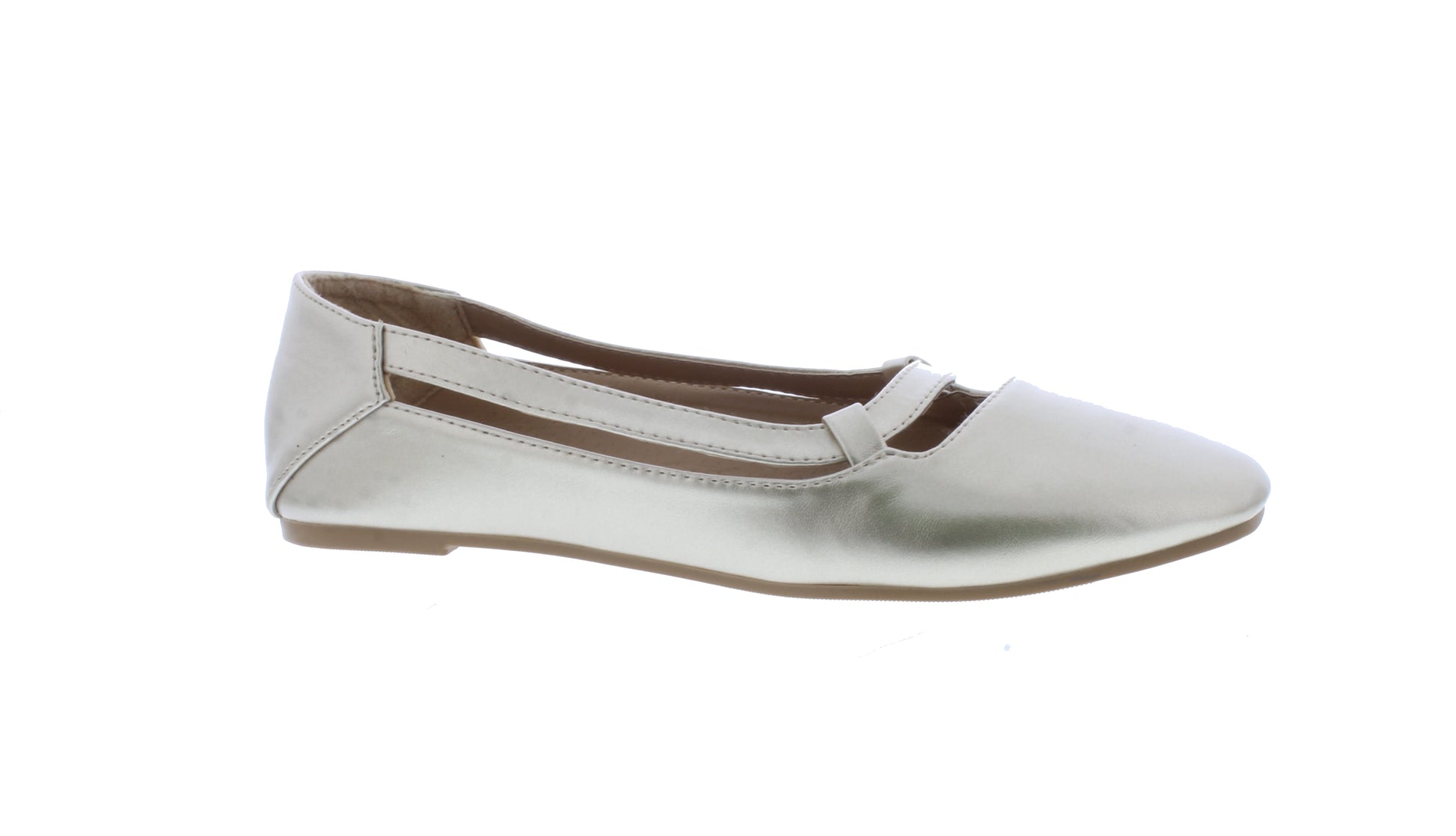 Women Faux Leather Flat Tip Ballerina