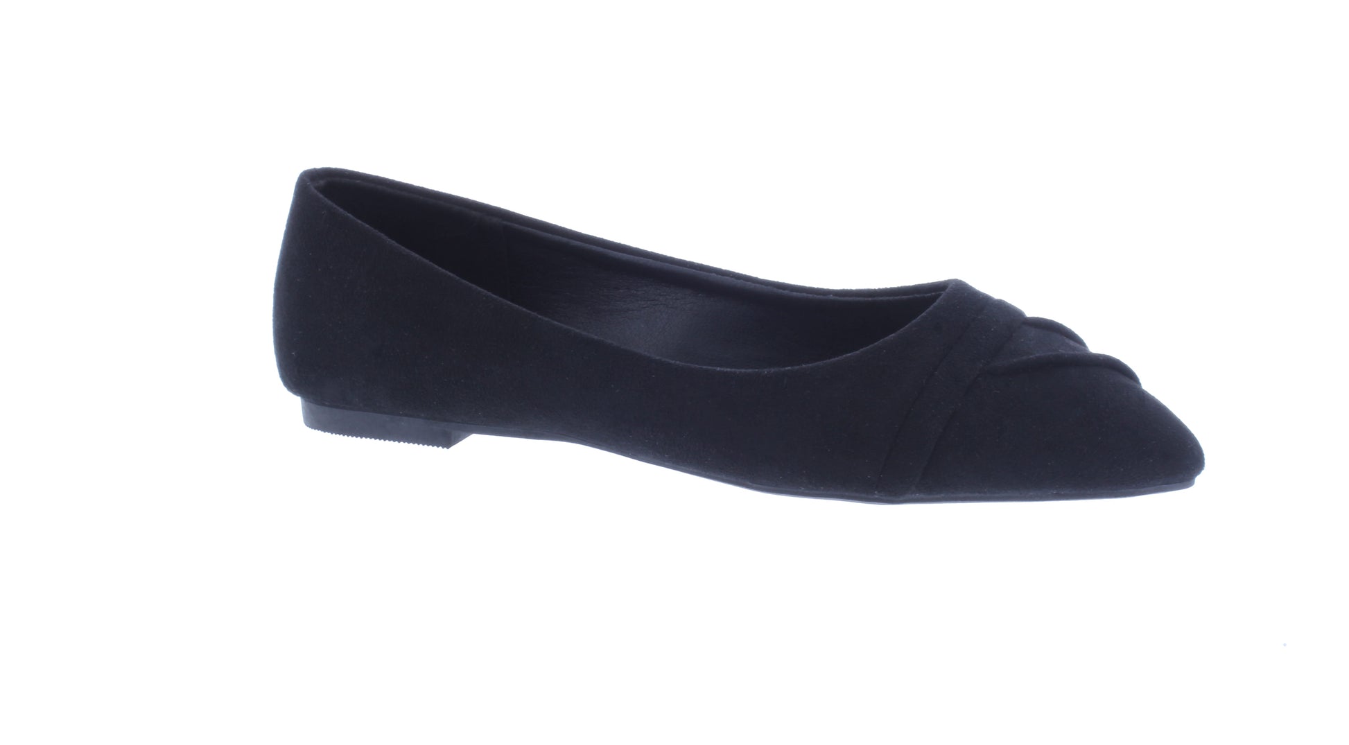 Women Microfiber Ballerina with Pointed Tip Pleats