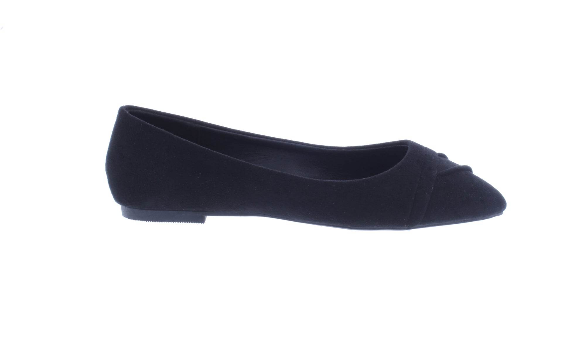 Women Microfiber Ballerina with Pointed Tip Pleats