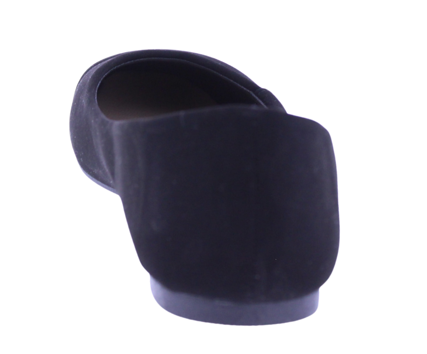 Women Suede Ballerina with Drapping