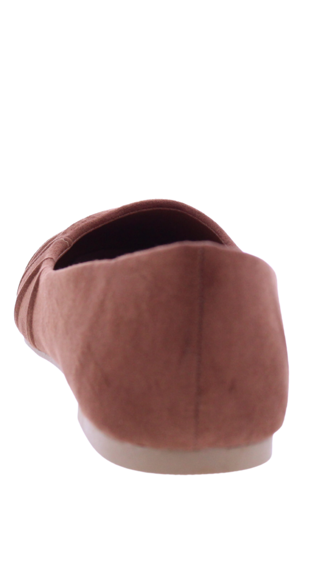 Women Suede Ballerina with Drapping