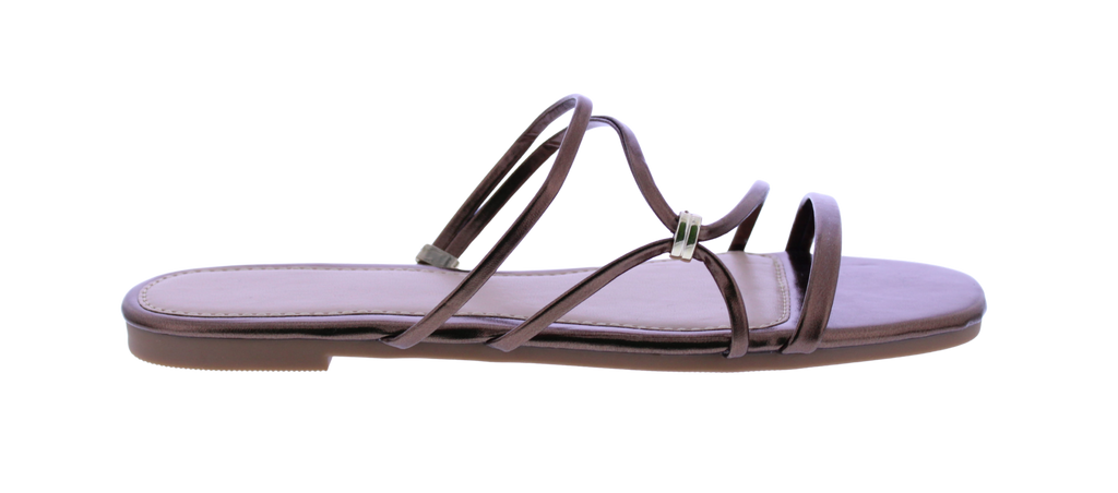 Women Strappy Slip On Sandal