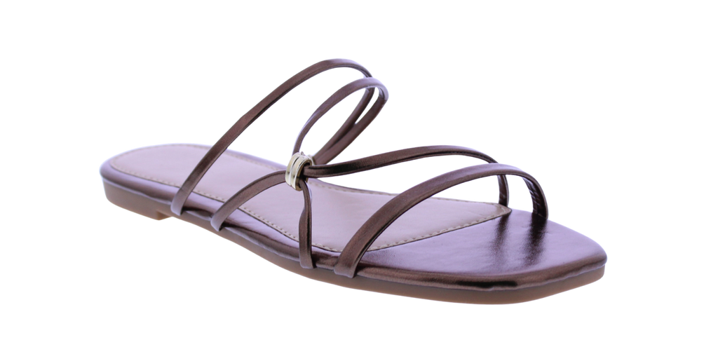 Women Strappy Slip On Sandal