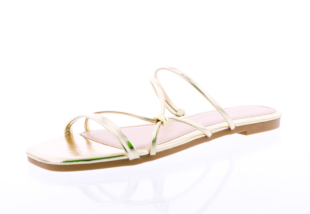 Women Strappy Slip On Sandal