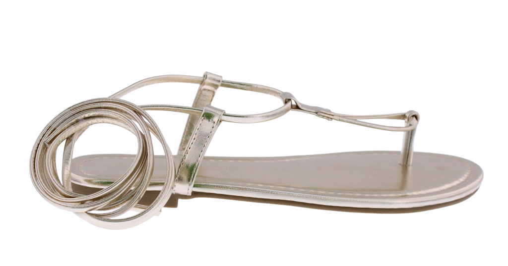 Women T-strap Laced Up Sandal