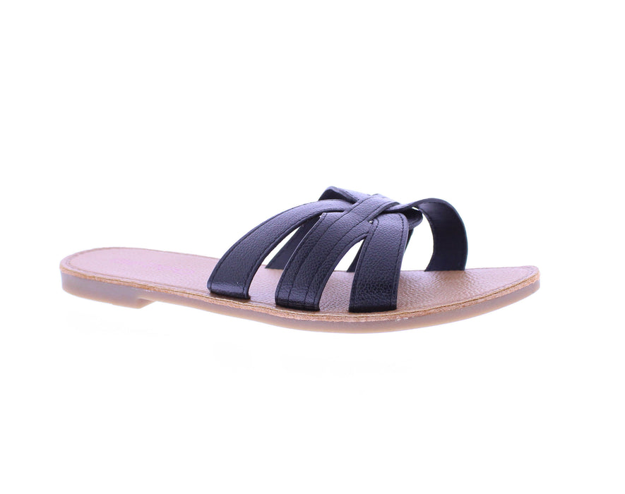 Women Pebbled Slide Sandal