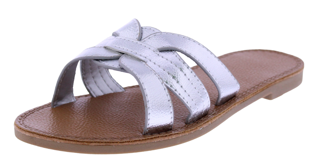 Women Pebbled Slide Sandal