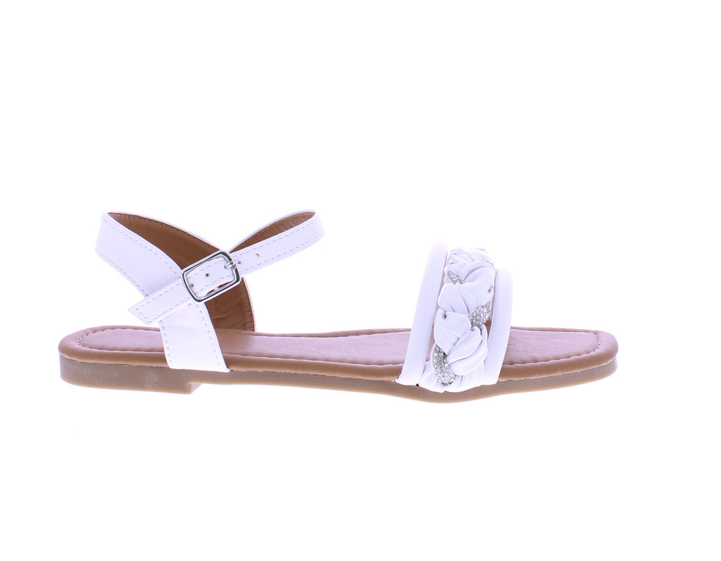 Women Rhinestone Braid Sandal