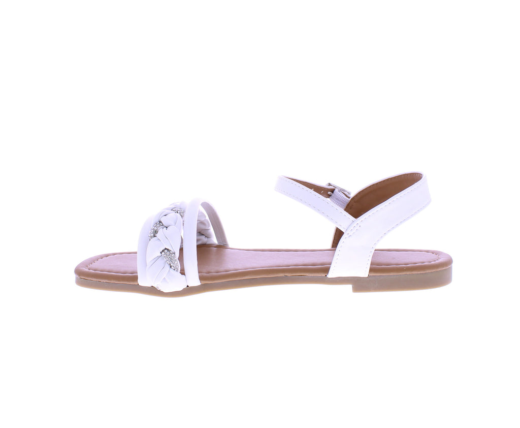 Women Rhinestone Braid Sandal