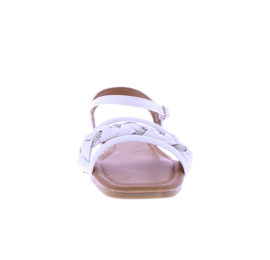 Women Rhinestone Braid Sandal